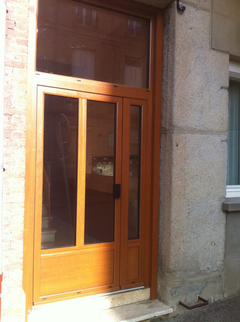 porte fenetre vitree bois