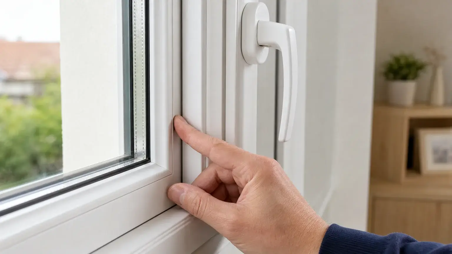 Inspection du joint et du vitrage d’une fenêtre PVC
