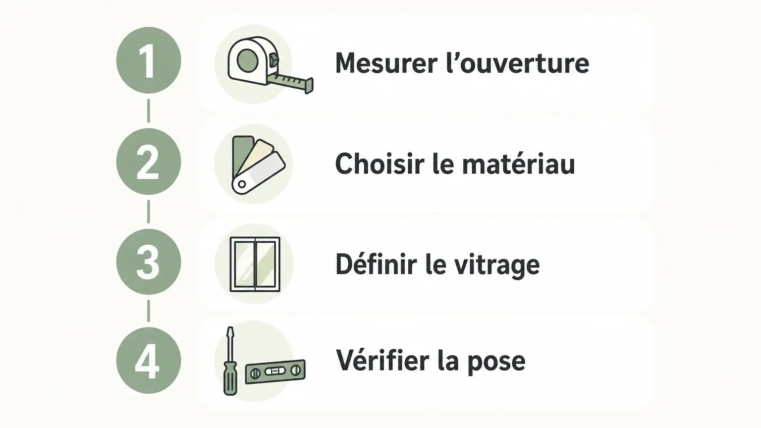 Quatre critères à vérifier pour choisir des menuiseries sur mesure : mesures, matériau, vitrage et pose