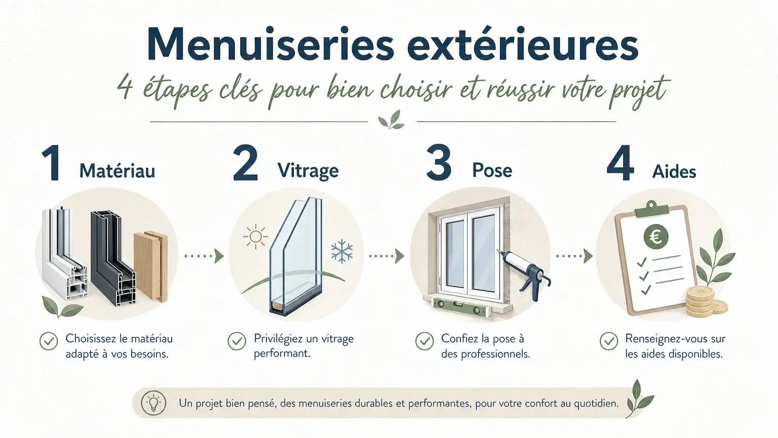 Checklist des éléments à vérifier sur un devis de fenêtre double vitrage
