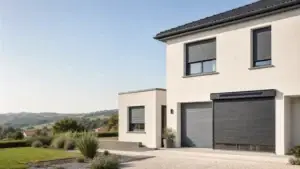 Volet roulant moderne sur une maison individuelle près de Saint-Étienne