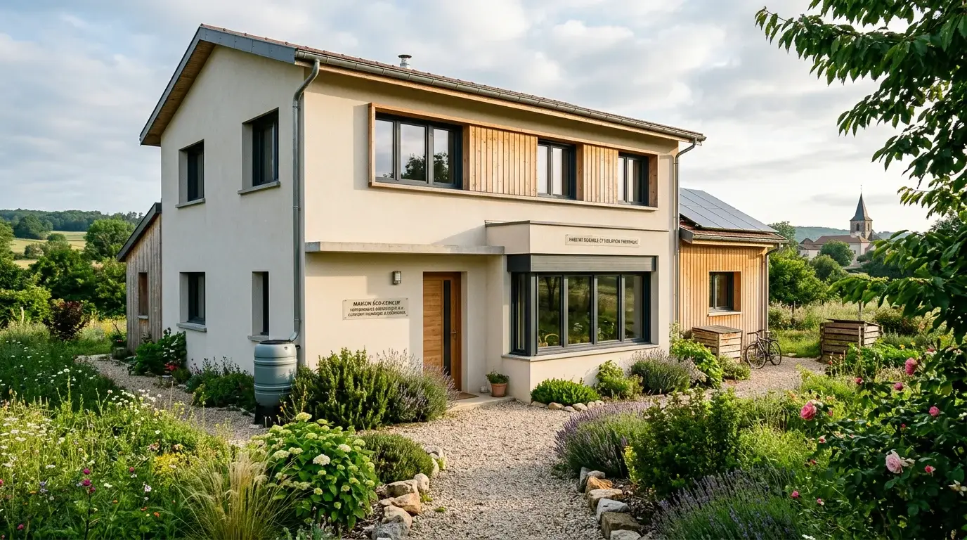Maison rénovée équipée de fenêtres PVC performantes